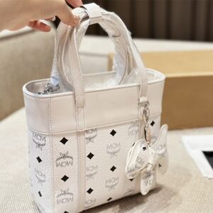 mcm basket handbag shoulder bag